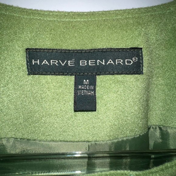 Harve Bernard Olive Three Quarter Sleeve Blazer - Picture 9 of 11